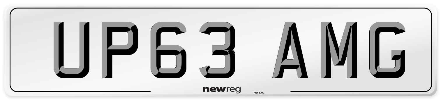 UP63 AMG Number Plate from New Reg